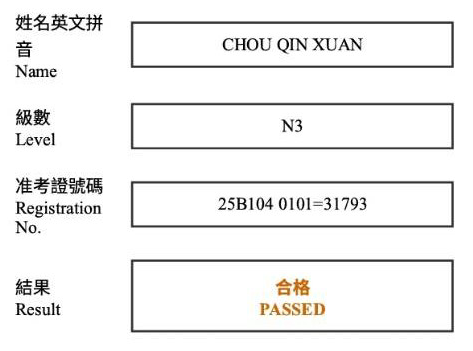 2025年12月日語檢定(JLPT)學員心得