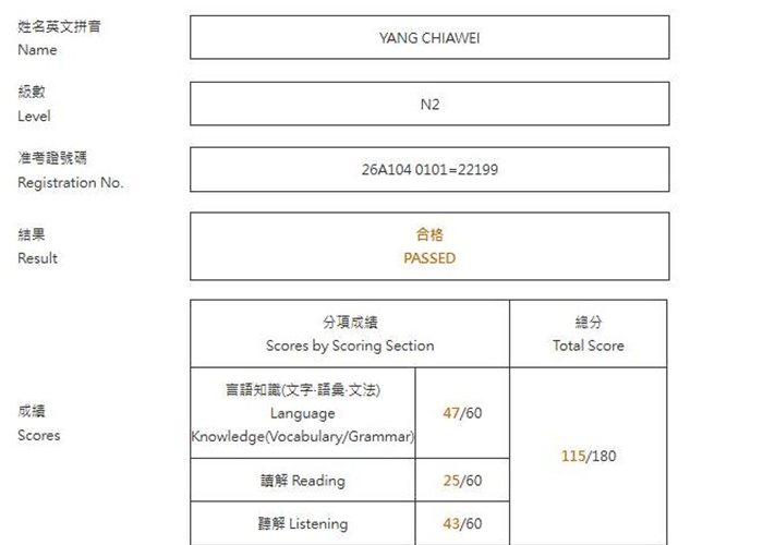 2026年7月日語檢定(JLPT)學員心得