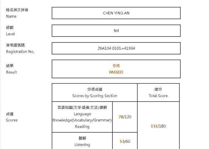 2026年7月日語檢定(JLPT)學員心得
