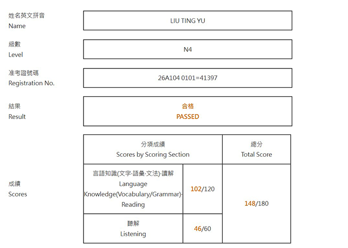 2026年7月日語檢定(JLPT)學員心得